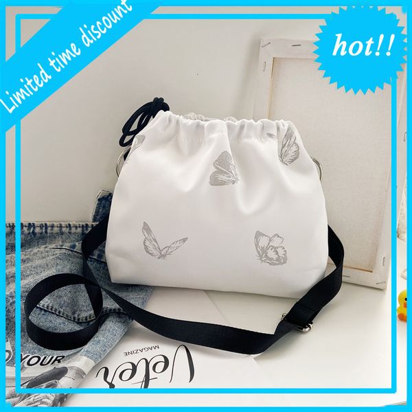 

south korea ins super fire reflective butterfly one shoulder slant cross bag