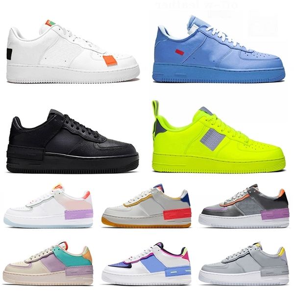 

new quality low 1 running shoes white jdi mca university blue shadow triple black utility volt mens trainers flat women sports sneakers