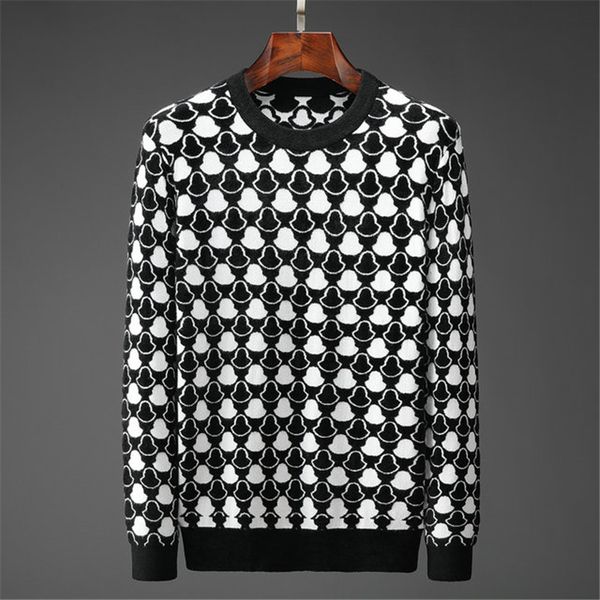 

2020 autumn winter sweaters men fashion long sleeve letter print couple sweaters loose pullover designers sweaters 16, White;black