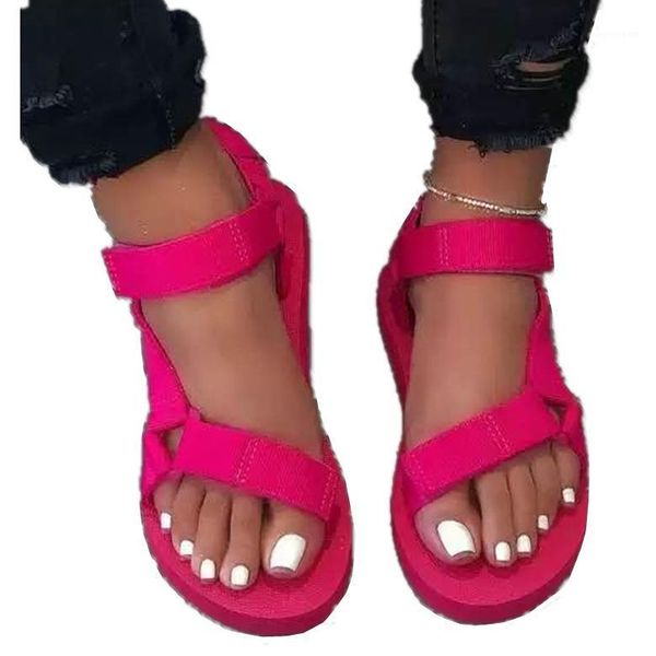 

2020 women shoes leopard ankle-strap sandals breathable summer heels shoes women open toe beach sandals female plus size1, Black
