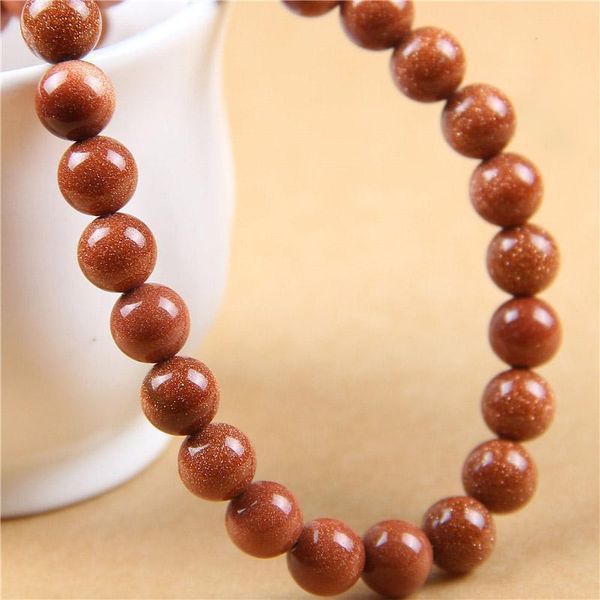

1strand lot 4 6 8 10 12 mm natural gold sand stone charm round beads loose spacer bead for jewelry making diy necklace bracelet h bbyxac
