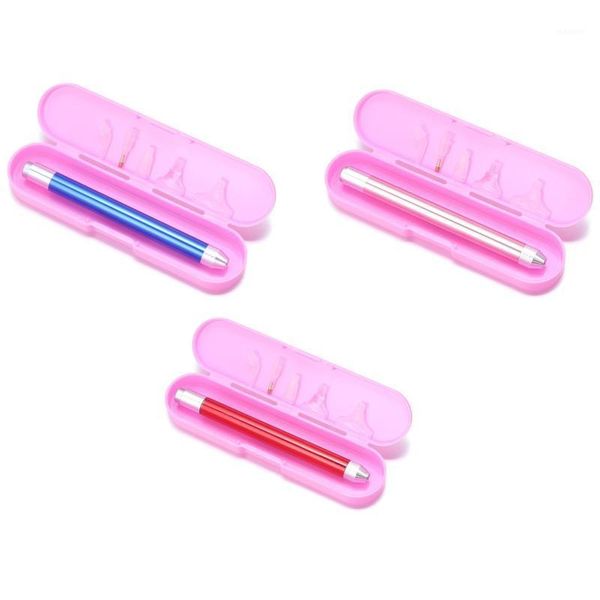 

7pcs/set 5d diamond painting tool angled tip point led lighting drill pen kits 4xfa1, Black