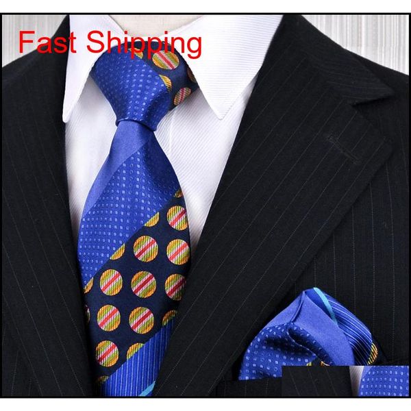 

stripes checked dots paisley floral multicolor mens ties neckties tie sets pocket square 100% silk jacquard wov qylvjs dh_seller2010, Black;blue