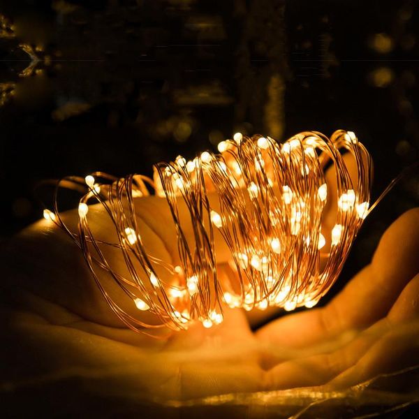 

led fairy garland usb и 10 м питание от аккумулятора ого 20й silver wire light струнного рождество открытой свадьба крытой спальня украшение