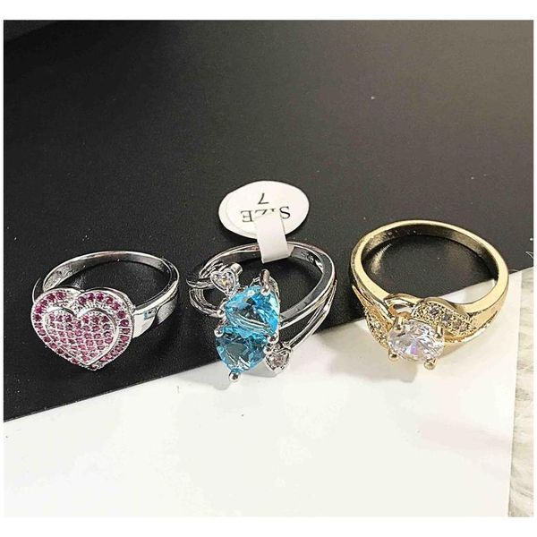 

silver gold ring colorful rhinestone fashion bling bling crystal rhinestone korean jewelry who jllvvv home003