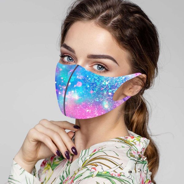

fabric face mask reusable washable face masks fashion starry sky print mask dust-proof filter mouth cover masks masque wmtlzi mywjqq