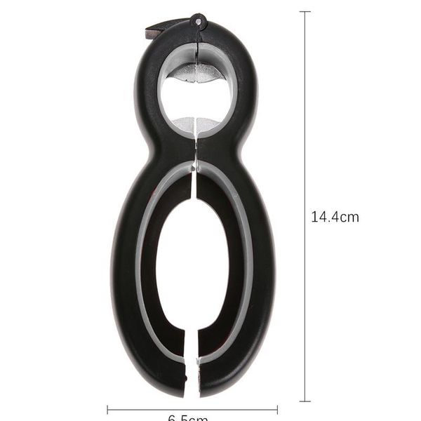 

6 in 1twist bottle opener multi function all in one jar gripper can wine beer lid twist off jar opener claw drop bbywbz