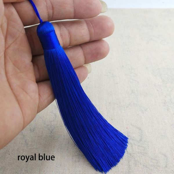 

wholesale 12pcs lot 12cm tassels with hanging ring silk sewing tassel trim decorative key tassels for curtains home decoration h qylaew