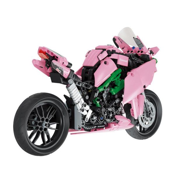 

838pcs racing motorcycle series building blocks new technic city speed super motorbike model bricks toys for kids birthday gift qylvqg