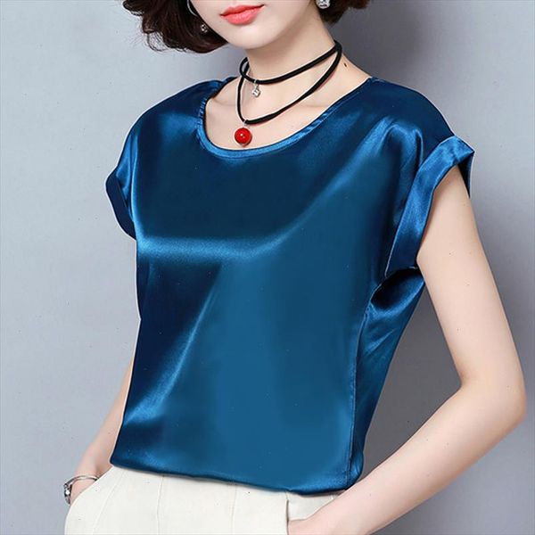 

summer short sleeve plus size ladies feminine blouses fashion woman blouse chiffon women blouse shirt blusas 0701 30, White