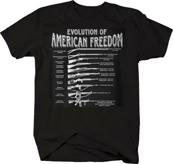 

evolution of american om gun list rifle ar t shirt new fashion t shirt summer style tee shirt cool tees sport hooded sweatshirt hoodie