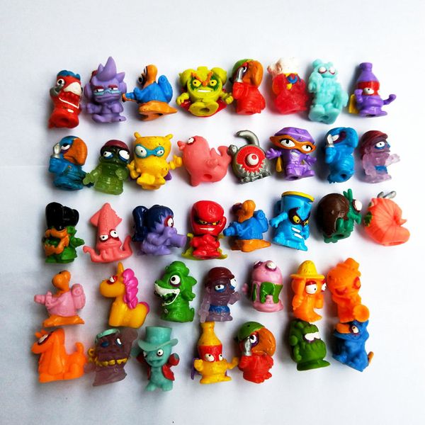 

10-100pcs soft zomlings super zings trash figures 3cm kid kazoom superzings garbage doll model toy for kids playing gift 1008