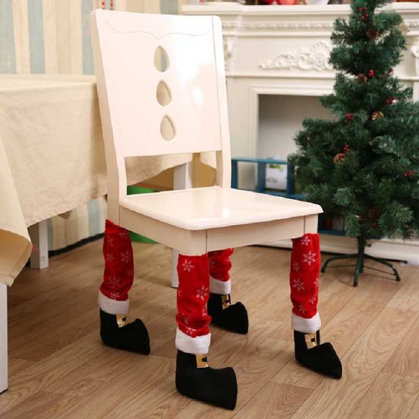 

funny christmas chair foot covers christmas decor tables and chairs foot covers for home 2020 navidad ornaments xmas