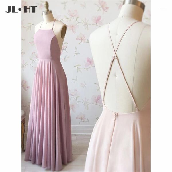 

in stock simple evening dresses long prom gown spaghetti straps criss cross back chiffon prom dress evening gowns1, White;black