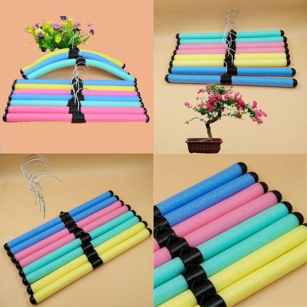 

bend colorful cloth hanger sponge adjustable clothes rack clothing store home closet organizer accessories 0 35dy g2