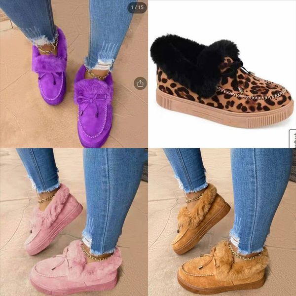 

huae8 winter home yarn indoor woman shoes mop bedroom slippers plus velvet floor snow boots cotton shoes warm slippers women female, Black