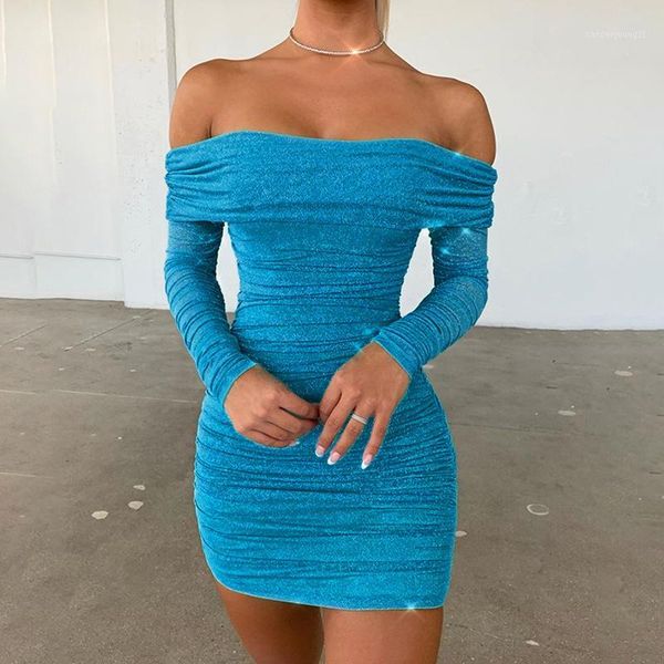 

casual dresses brisket party shiny high waist mini wrinkle dress stretch slim soft bodycon black 2021 spring summer 1, Black;gray