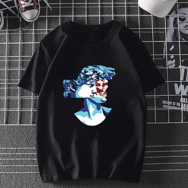 

david by michelangelo harajuku fashion summer fashion round neck tees hipster funny print sport hooded sweatshirt hoodie men t shirt