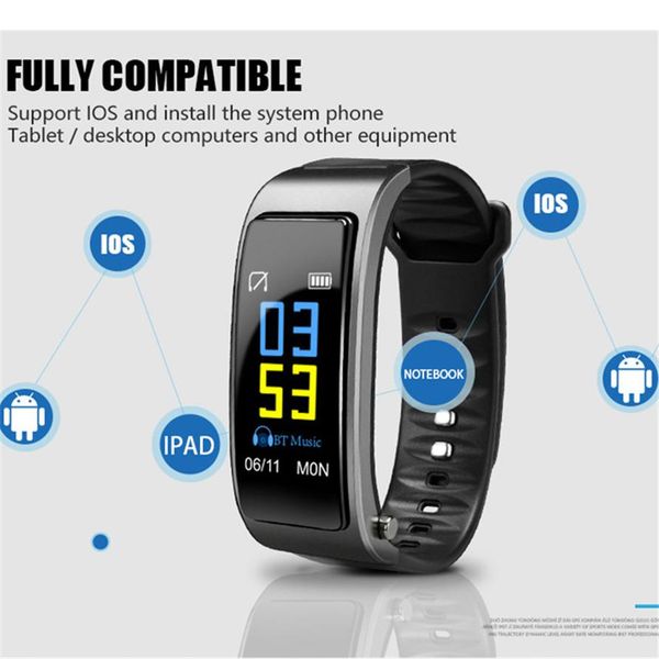 

y3 цвет bluetooth-гарнитура talk smart band bracte bracte bracte monitor monitor sports smart watch passometer fitness tracker wristband wmt