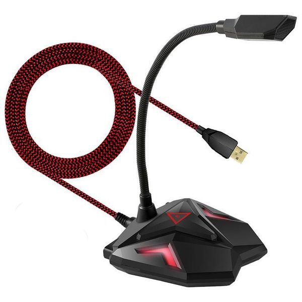 

microphones usb computer game microphone, gooseneck condenser microphone braided line can be connected to headphones1