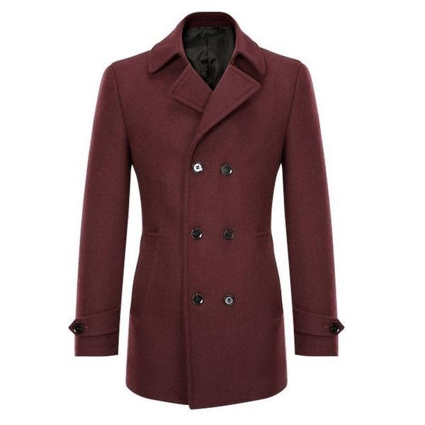 

2021 brand men's jackets fashion leisure double-breasted overcoat for male jacket outer wear clothing garment, Black