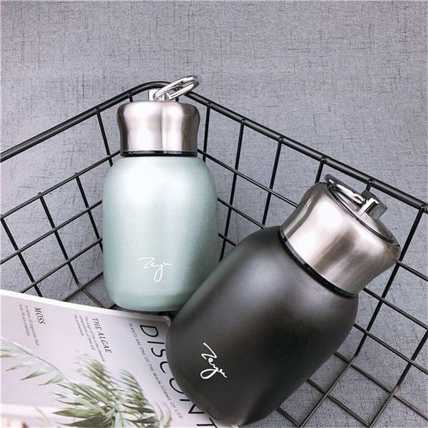 

304 stainless steel mug with 5 colors 300ml vacuum insulation tumbler handle water belly cup for outdoor travel a05