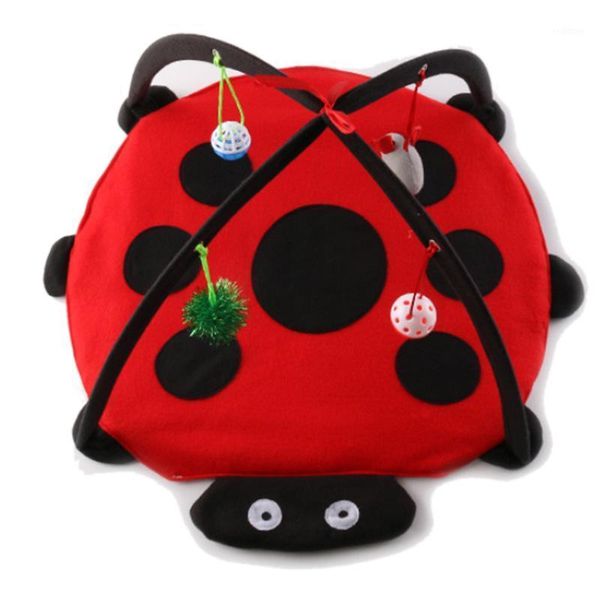 

funny pet cat toys portable cat tent toys mobile activity pets play bed play mat blanket house foldable kitten tents1