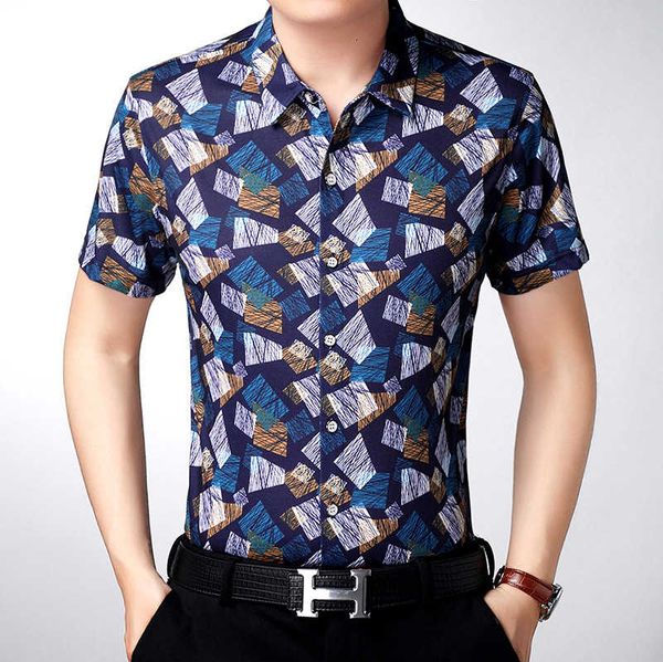 

2021 summer short sleeve mercerized men's shirt cotton, White;black