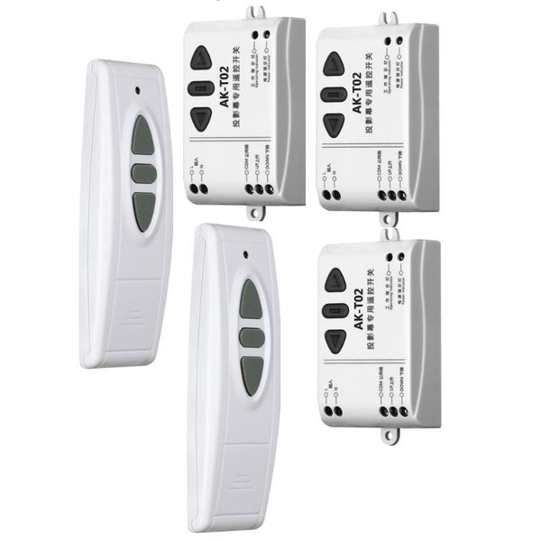 

intelligent home ak-t02 ac220v motor wireless remote control switch up down stubular motor controller forward reverse