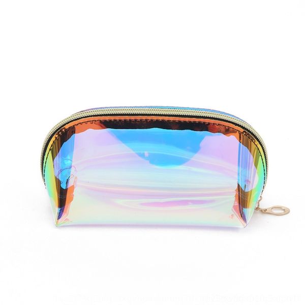 

co7v1 small pvctpu storage magic transparent and wash travel wash waterproof laser storage cosmetic cosmetic bag bag jhq5x