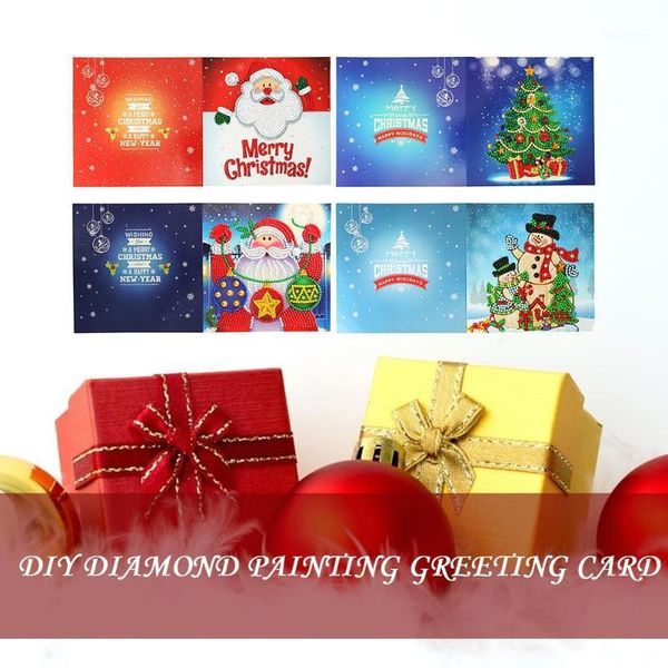 

greeting cards 5d diy diamond painting card special-shaped birthday festival card1