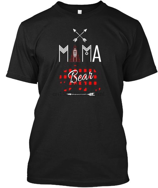 

men t shirt mama bear shirt buffalo plaid family camping tee women t-shirt sport hooded sweatshirt hoodie
