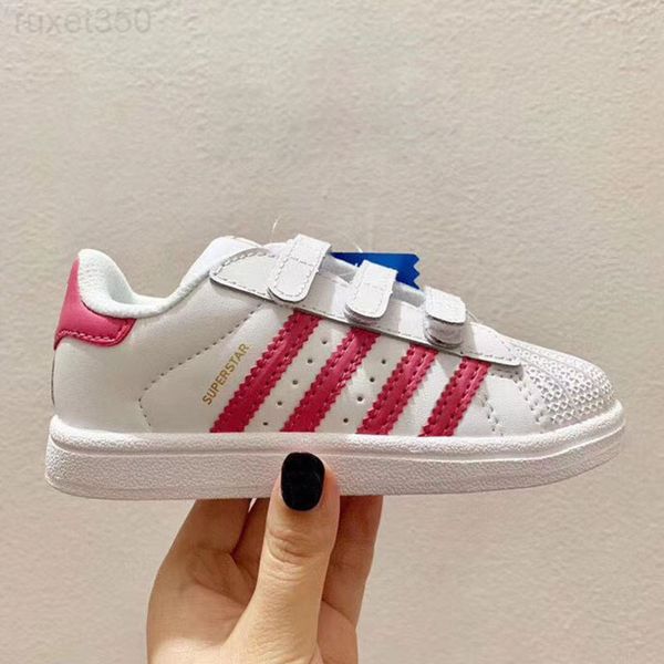 

2020 designer sport shoes kids sneakers casual shoes stan smith sneakers children casual running shoes super star 25-35 xoe8k, Black