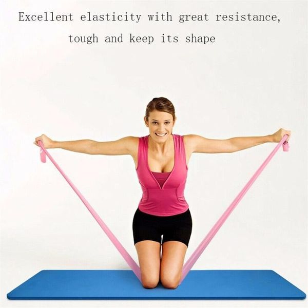 

resistance bands yoga pilates stretch exercise workout physio aerobic elastic for gymnastics stretch1