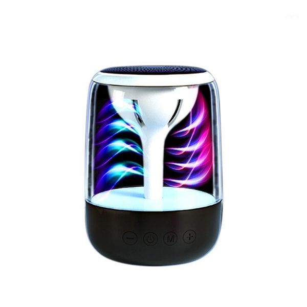 

wireless bluetooth portable 6d soundbox music stereo colorful light speaker support tf card for smartphone-black1