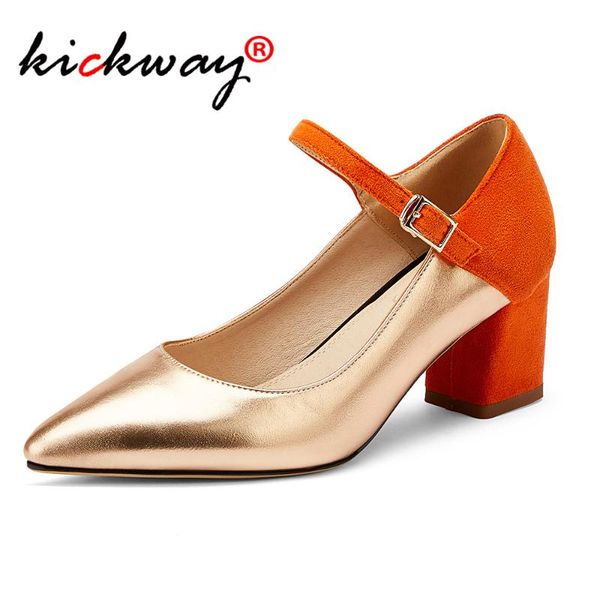 

dress shoes pumps women pu leather buckle strap shallow wedding party fashion pointed toe lady girl heels size 34-48, Black