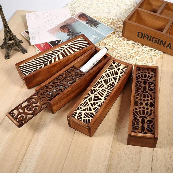 

деревянного jewelry box case desktop stationery устроитель хранения макияжа ювелирные изделия часы серьга ожерелье используйте 4 типов, Pink;blue