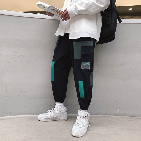 

2021 new hip hop harem black spring shredded fashionable joggers sweatpants male sweat pants oinp