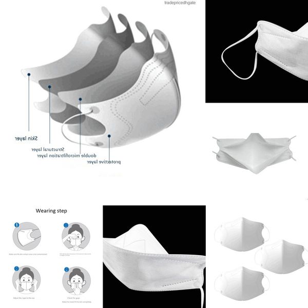 

mouth 4-layer filtration face kf94 protective mask 94% protection against droplet dust particle 0s3o