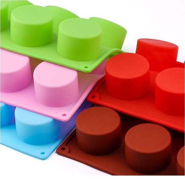 

sile pudding mold cake pastry baking round jelly gummy soap mini muffin mousse cake decoration tools bread biscu qylruy