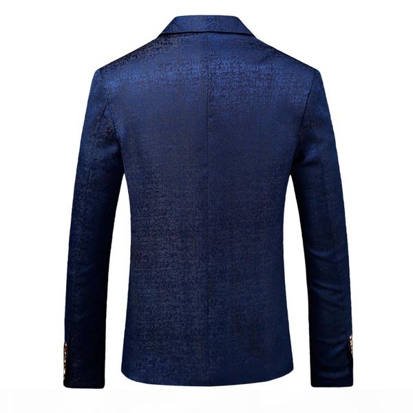 

2018 new fashion mens blazer business casual single buckle suits jacket slim fit male wedding plus size m-4x, White;black
