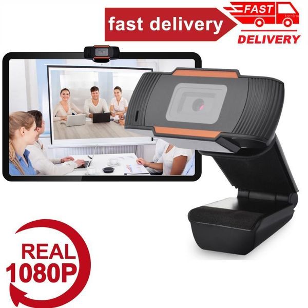 

webcams 360 degrees rotatable 2.0 hd webcam 1080p usb camera video recording web with microphone for pc computer1