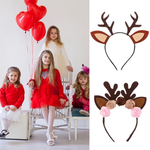 

2pcs hair hoop antler hairband headband for party kids children christmas