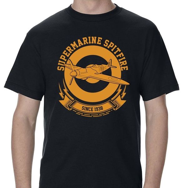 

2019 fashion world war 2 british custom supermarine spitfire men's t-shirt tee shirt sport hooded sweatshirt hoodie