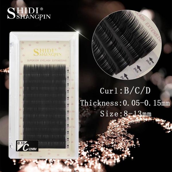 

shidishangpin 12 rows faux mink individual fake eyelashes for professional soft mink eyelashes lashes maquiagem cilios extension bbymks