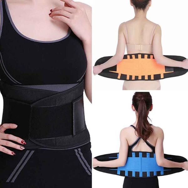 

2020women men easy wear waist trimmer sweat wrap slimming workout abdominal gym back body shaper muscle compression, Black;brown