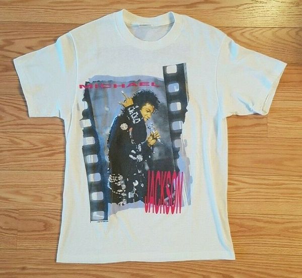 

vintage 1988 michael jackson "bad" concert tour size s 3xl hoodie designers t shirts sweatshirt