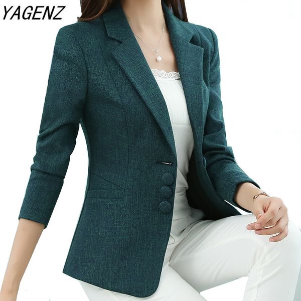 

autumn spring women's blazer elegant fashion lady blazers coat suits female slim office lady jacket casual plus size s-6xl t200817, White;black