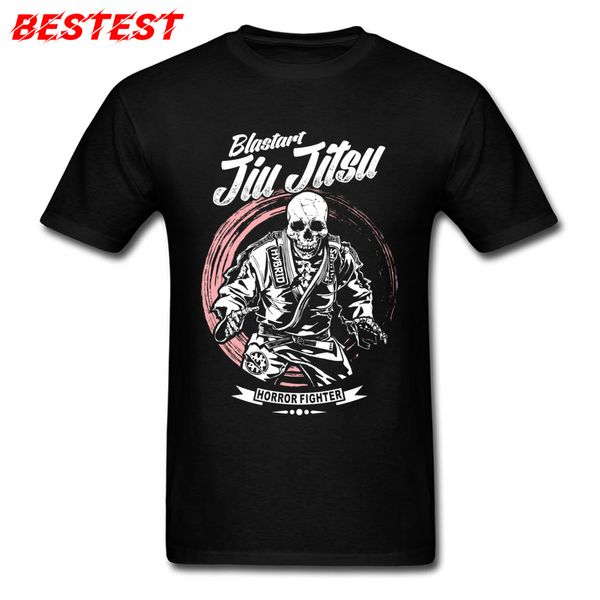 

brazilian jiu jitsu tshirt horror fighter crewneck skull short sleeve fashion tees sport hooded sweatshirt hoodie men t shirt