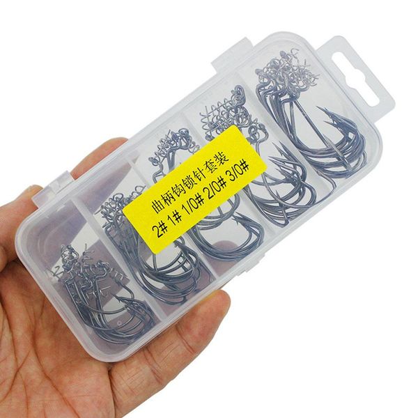

50pcs / серия wide живот crank крюк комбинированный rig рыболовный крючок океан рыболовные снасти лодка рыболовную приманку песка углеродист